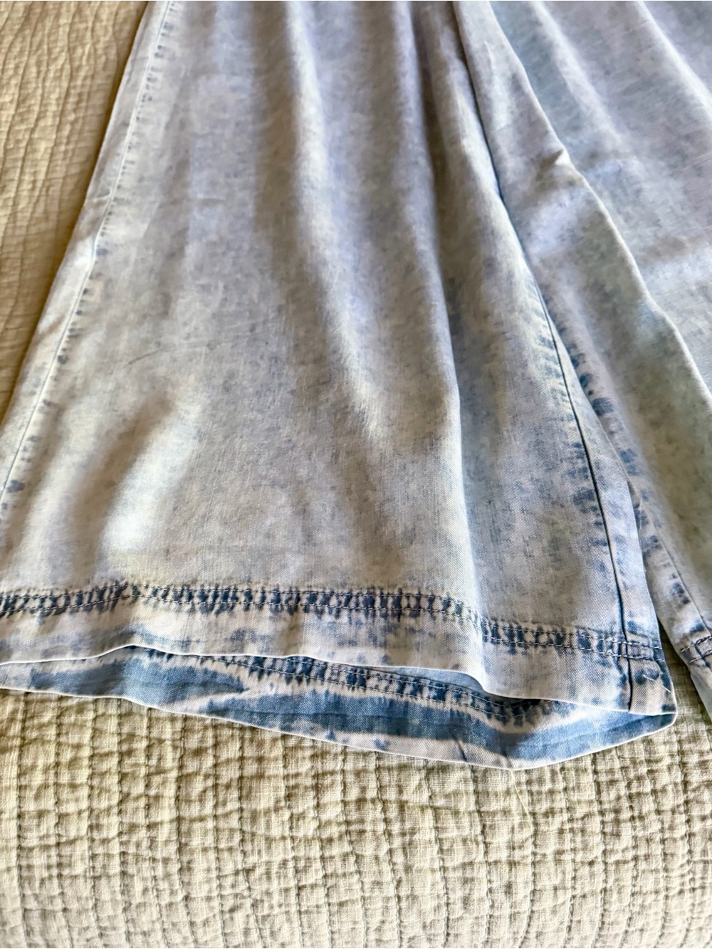 SPLENDID Angie Light Stone Wash Wide-Leg Drawstring Pant with Tie XS NWT’s - Picture 10 of 15